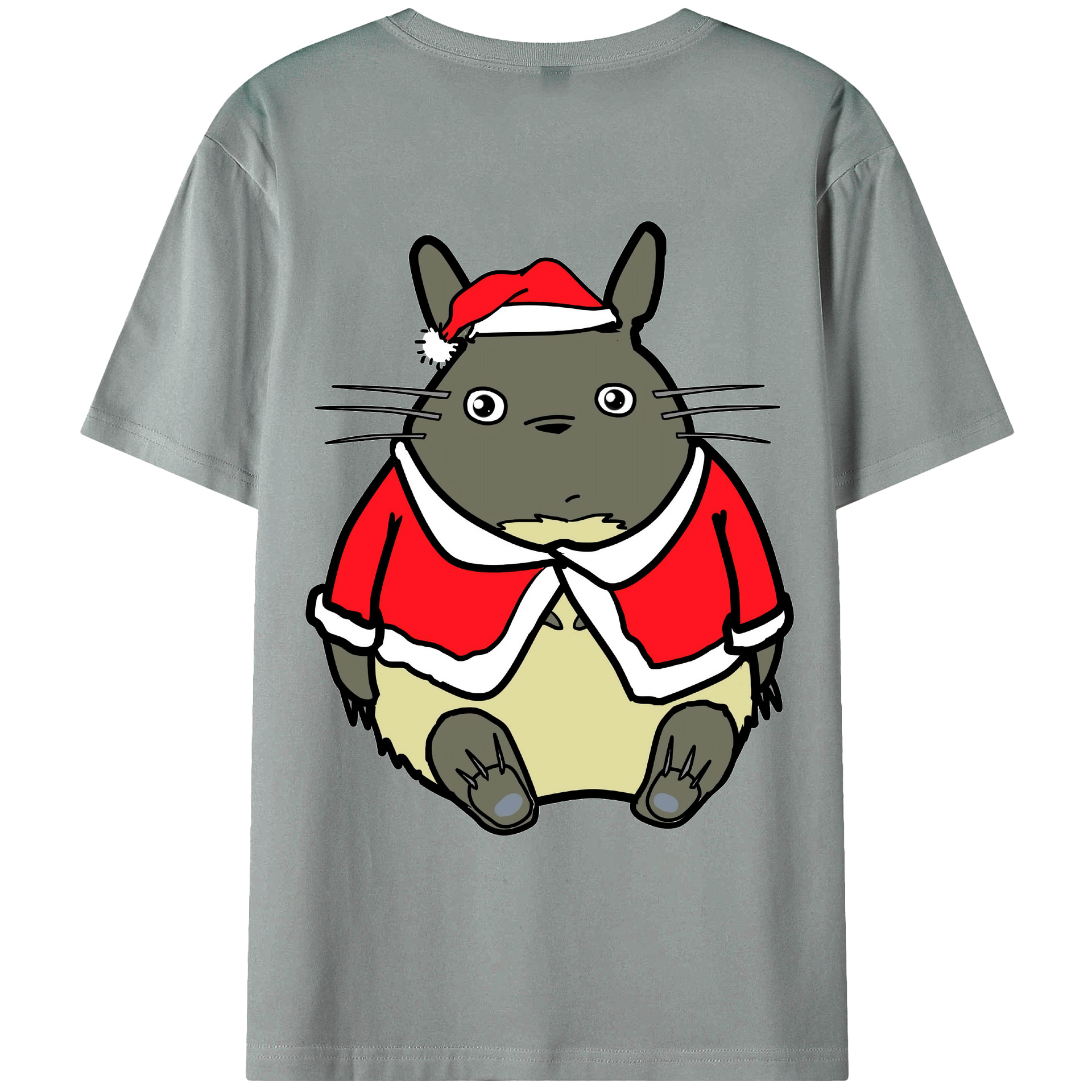 （画像用） となりのトトロ 草壁メイ 草壁サツキ My Neighbor Totoro Satsuki Kusakabe Mei Kusakabe 綿100％ メンズ半袖Tシャツ（バックプリント） 通気性
